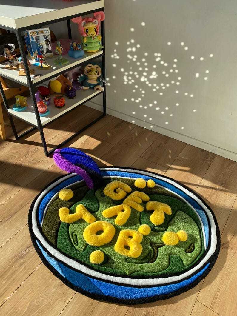 cartoon rug tufted fluffy 3d carpet gift bedroom decor