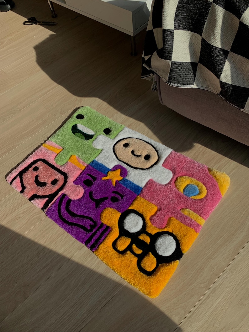 Puzzle handmade custom rug