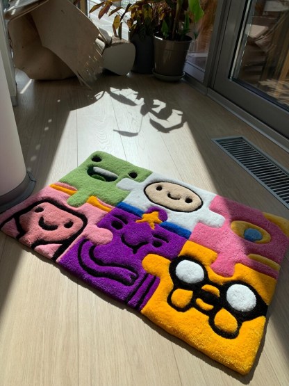 Puzzle handmade custom rug