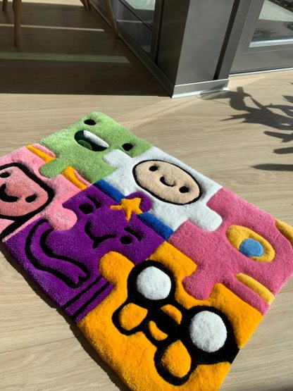 Puzzle handmade custom rug