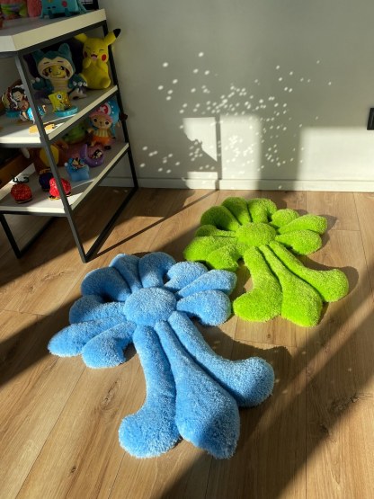 Tufted Rug Custom Fluffy 3D Rug Handmade Soft Carpet Aesthetic Room Decor Wall Art Rug