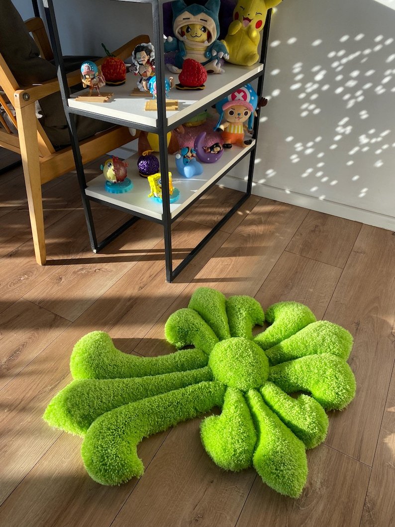 Tufted Rug Custom Fluffy 3D Rug Handmade Soft Carpet Aesthetic Room Decor Wall Art Rug