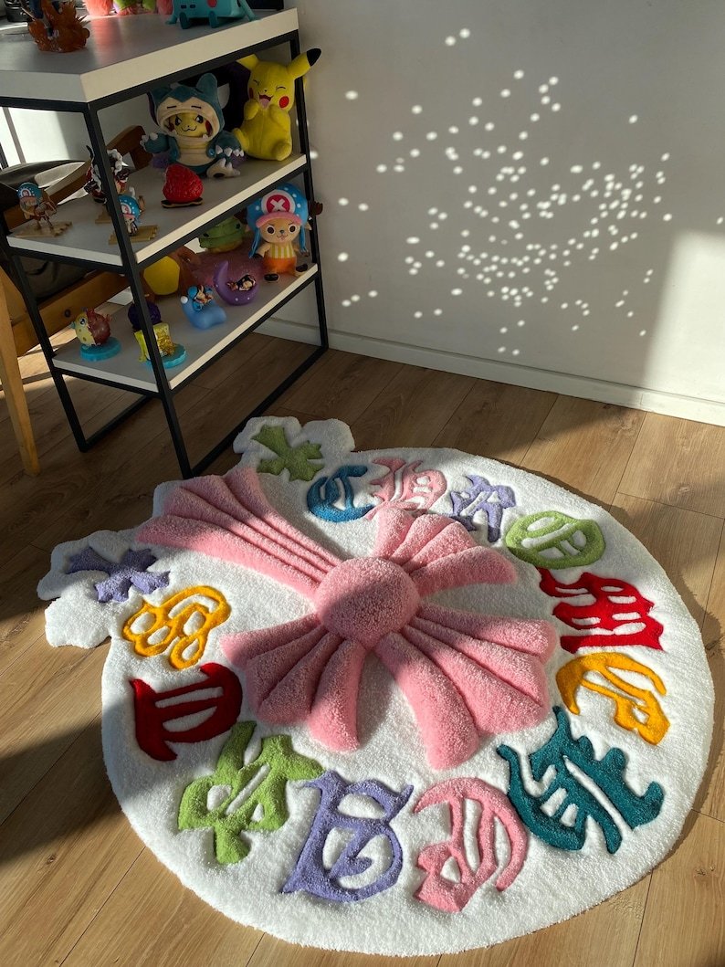 Tufted custom fluffy 3D rug