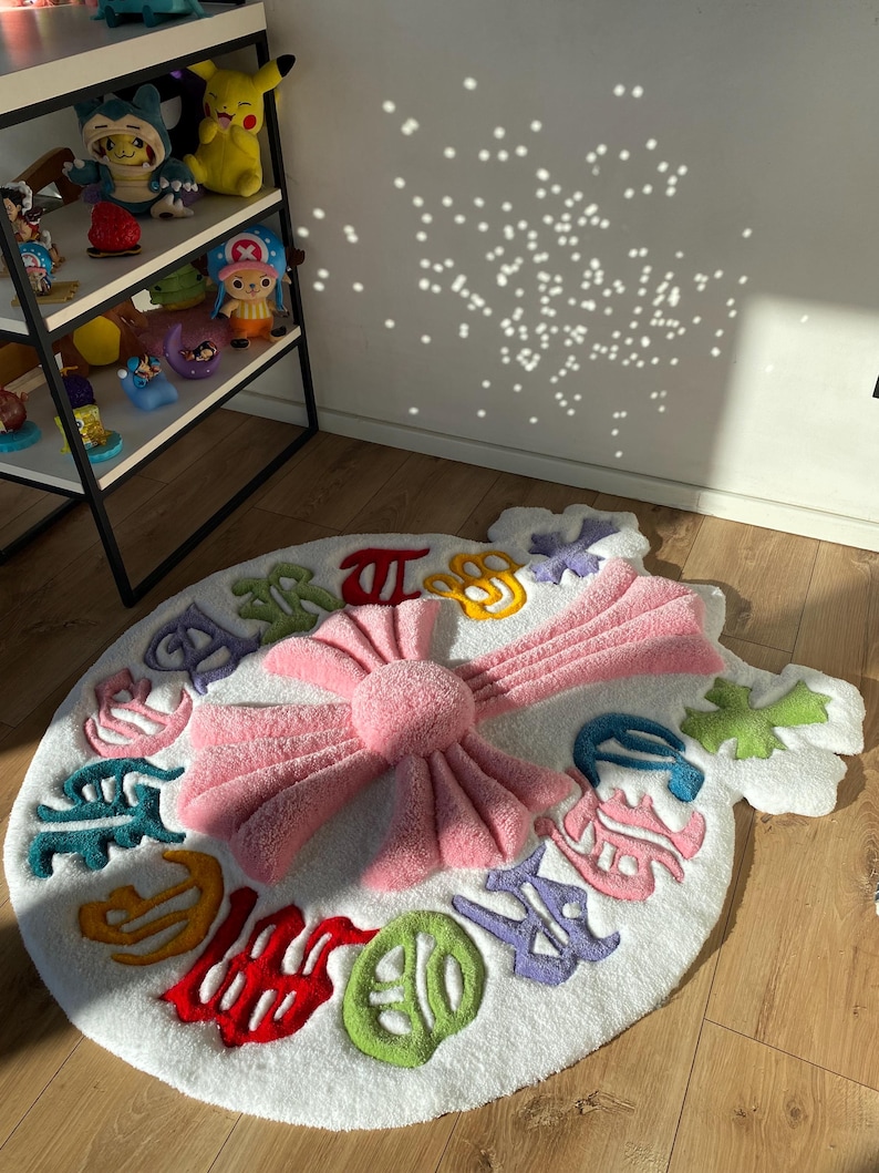 Tufted custom fluffy 3D rug