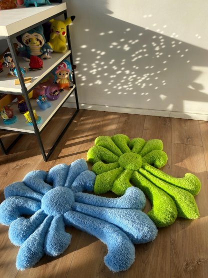 Tufted Rug Custom Fluffy 3D Rug Handmade Soft Carpet Aesthetic Room Decor Wall Art Rug