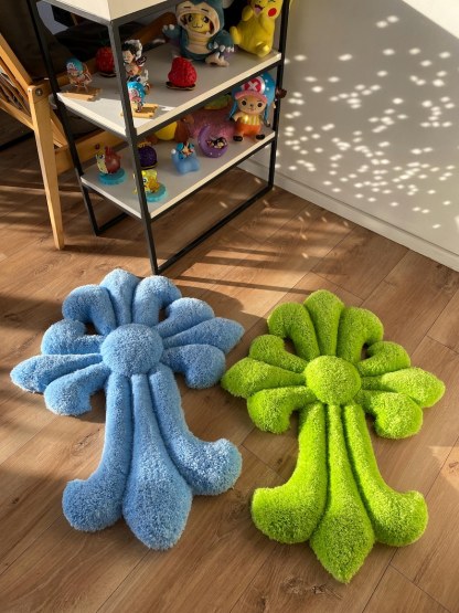 Tufted Rug Custom Fluffy 3D Rug Handmade Soft Carpet Aesthetic Room Decor Wall Art Rug