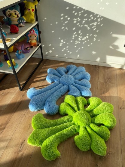 Tufted Rug Custom Fluffy 3D Rug Handmade Soft Carpet Aesthetic Room Decor Wall Art Rug