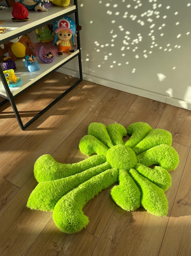 Tufted Rug Custom Fluffy 3D Rug Handmade Soft Carpet Aesthetic Room Decor Wall Art Rug