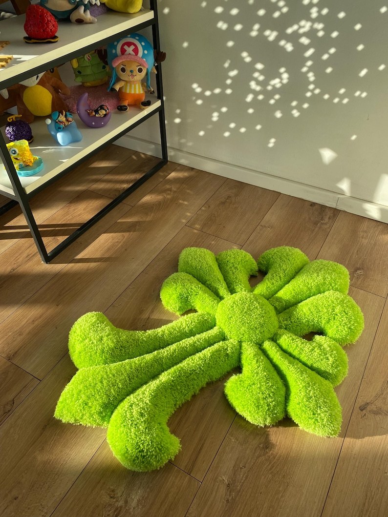 Tufted Rug Custom Fluffy 3D Rug Handmade Soft Carpet Aesthetic Room Decor Wall Art Rug