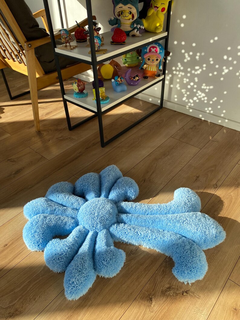 Tufted Rug Custom Fluffy 3D Rug Handmade Soft Carpet Aesthetic Room Decor Wall Art Rug