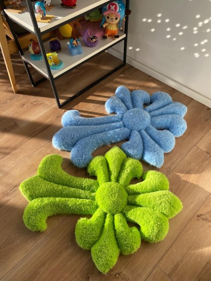 Tufted Rug Custom Fluffy 3D Rug Handmade Soft Carpet Aesthetic Room Decor Wall Art Rug