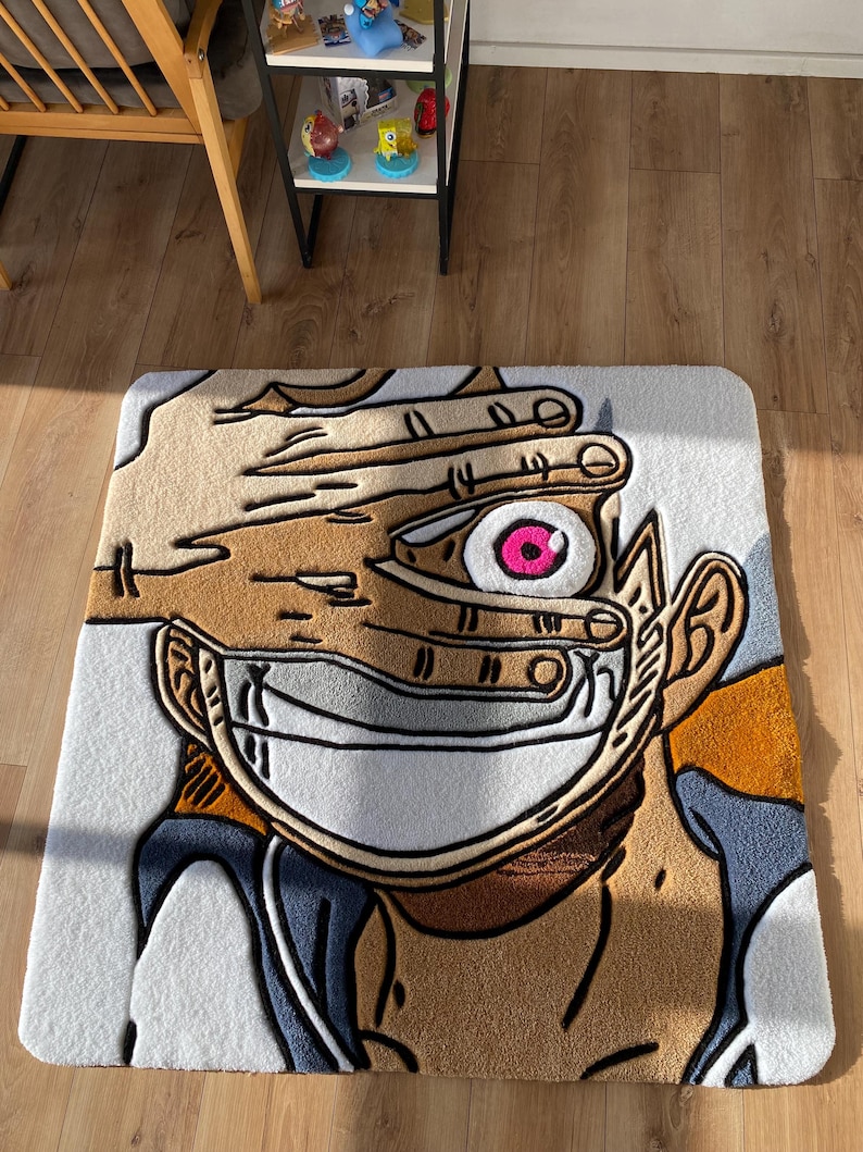One Piece Luffy Gear 5 Custom Tufted Rug Anime carpet