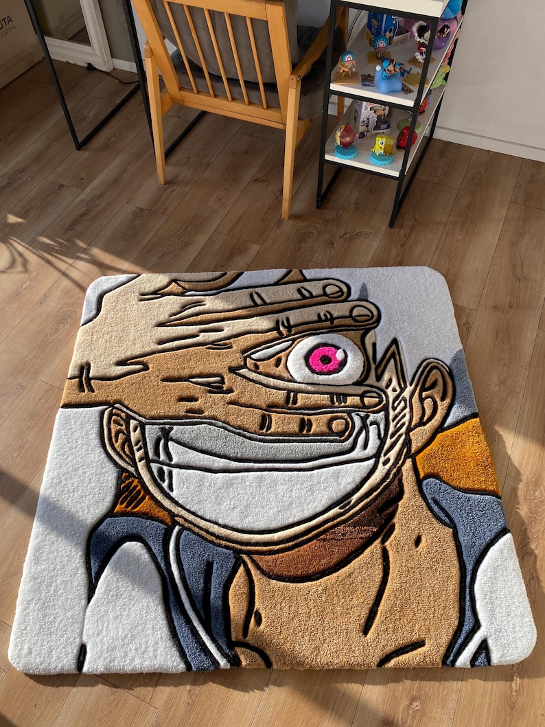 One Piece Luffy Gear 5 Custom Tufted Rug Anime carpet