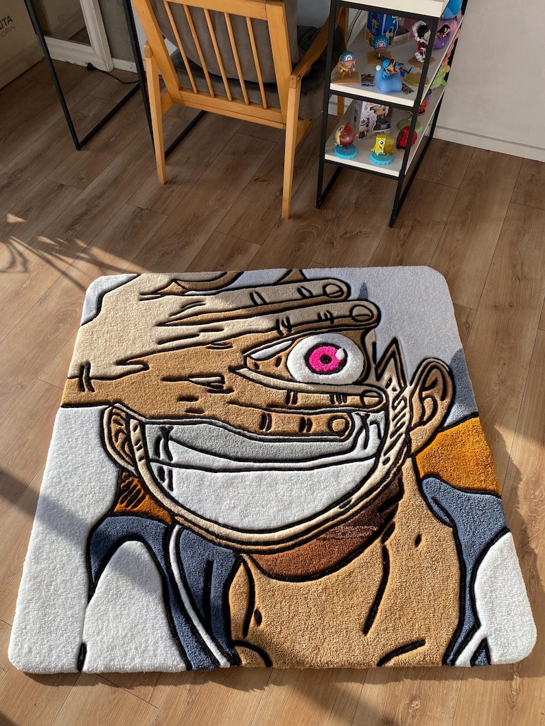 One Piece Luffy Gear 5 Custom Tufted Rug Anime carpet