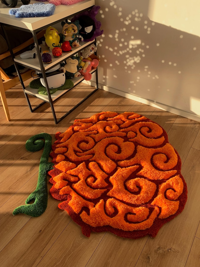 Devil Fruit tufting rug fluffy 3d anime custom carpet one piece