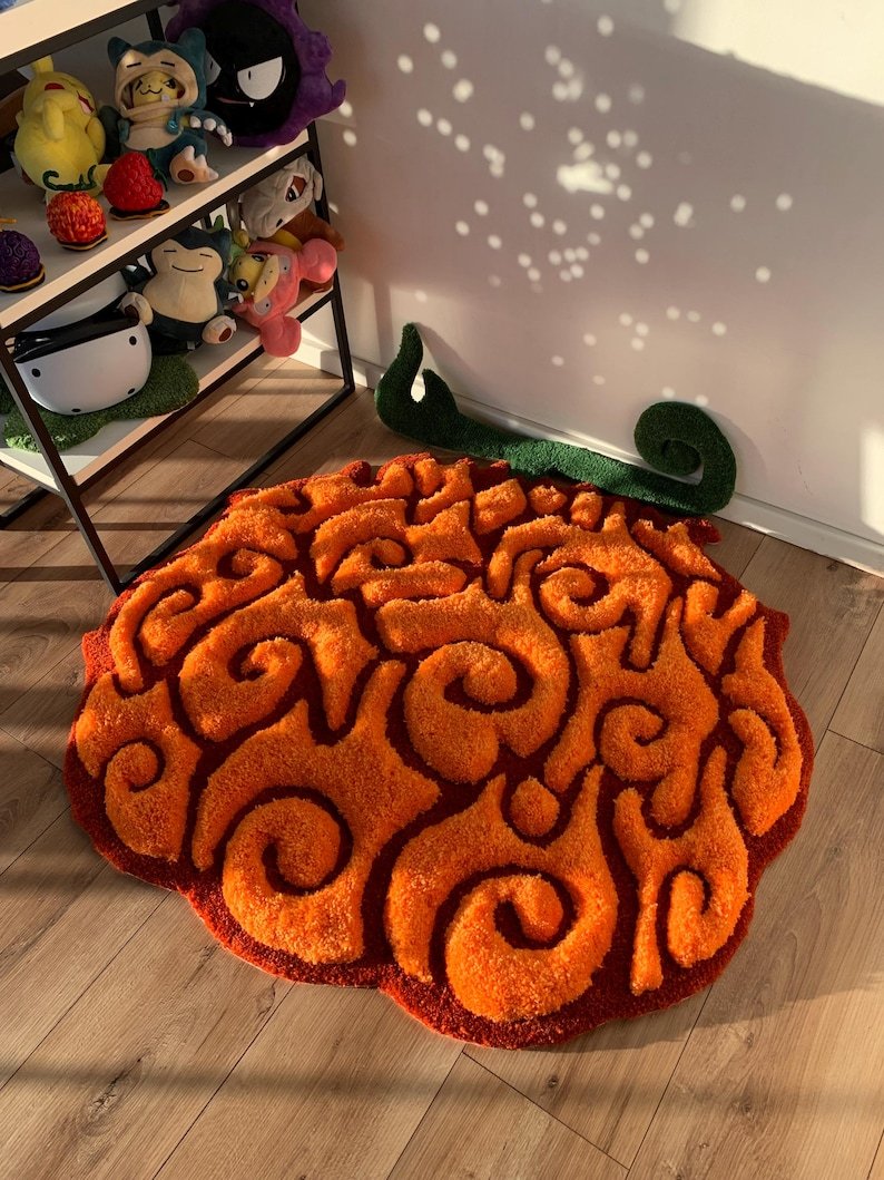 Devil Fruit tufting rug fluffy 3d anime custom carpet one piece