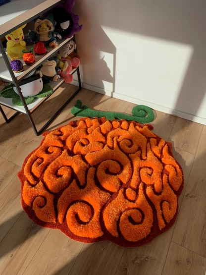 Devil Fruit tufting rug fluffy 3d anime custom carpet one piece