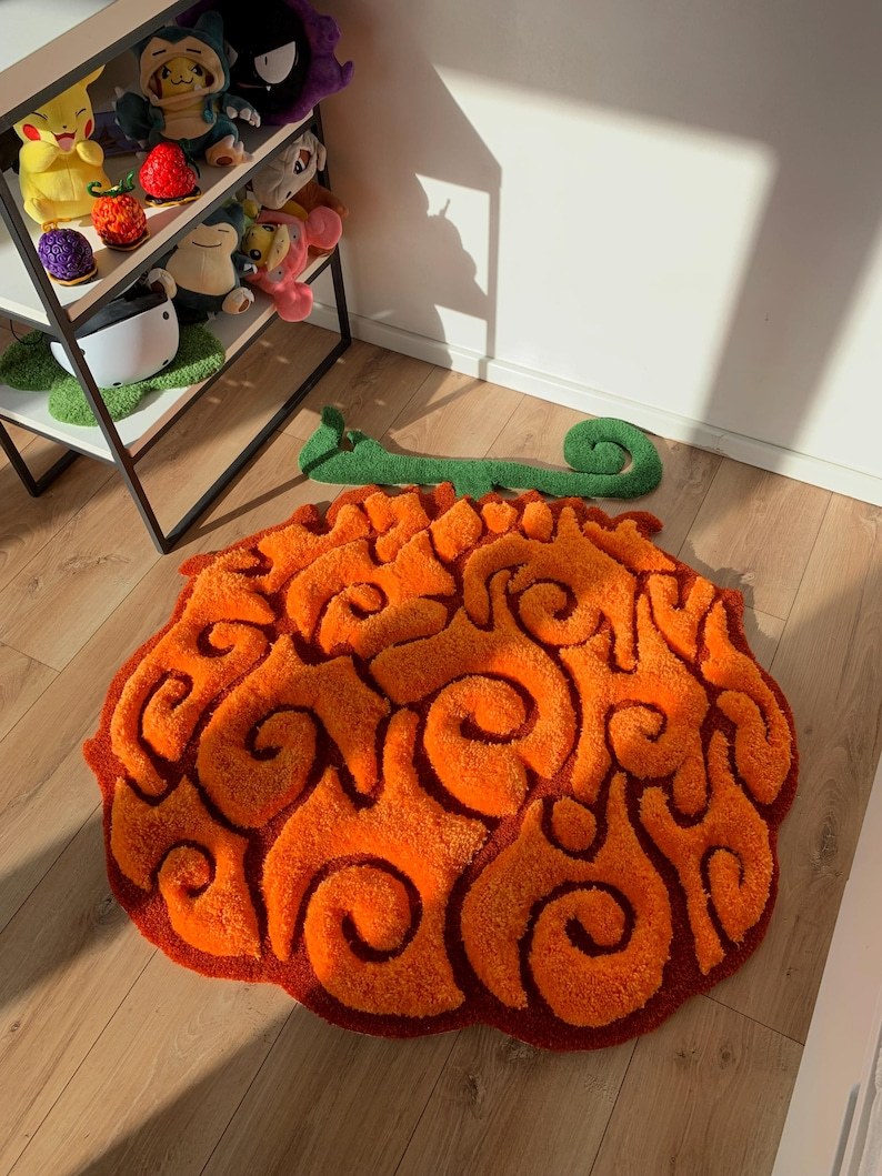 Devil Fruit tufting rug fluffy 3d anime custom carpet one piece