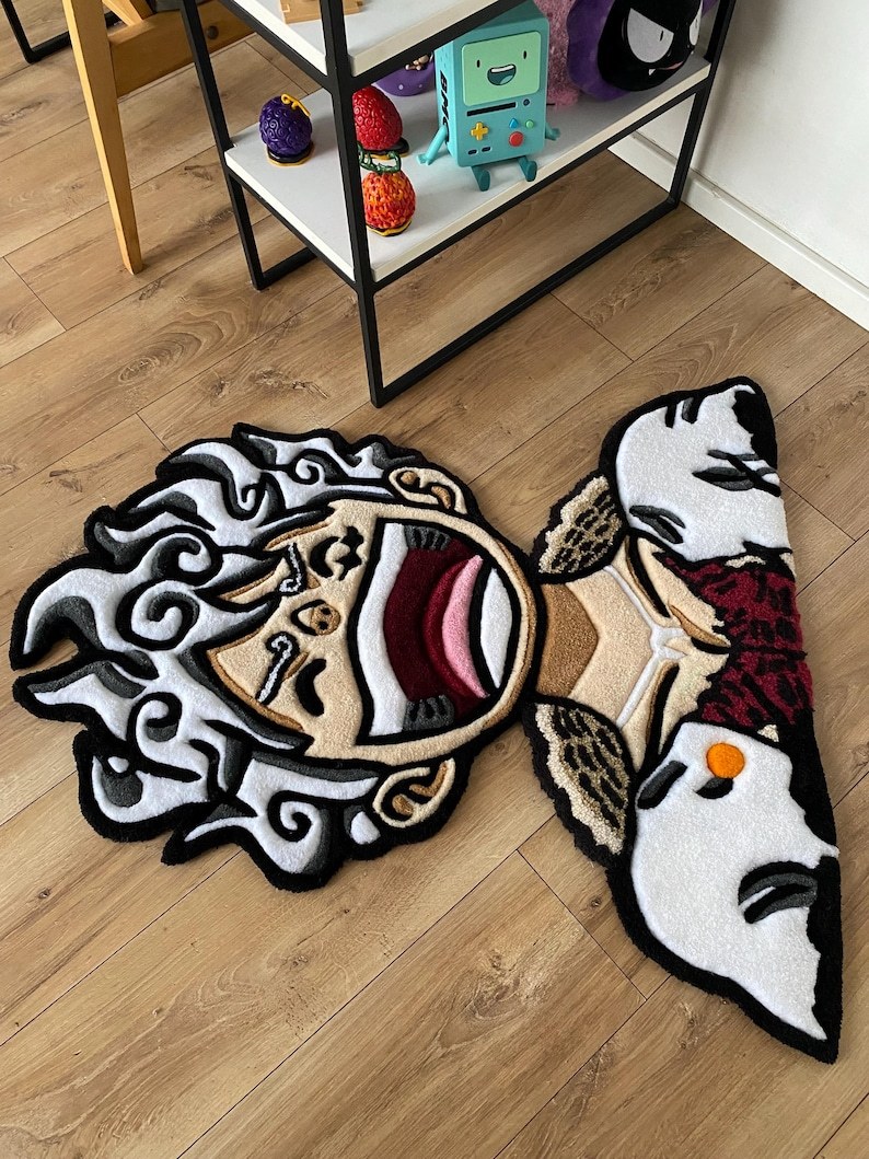 One Piece Luffy Gear 5 Custom Tufted Rug Anime carpet