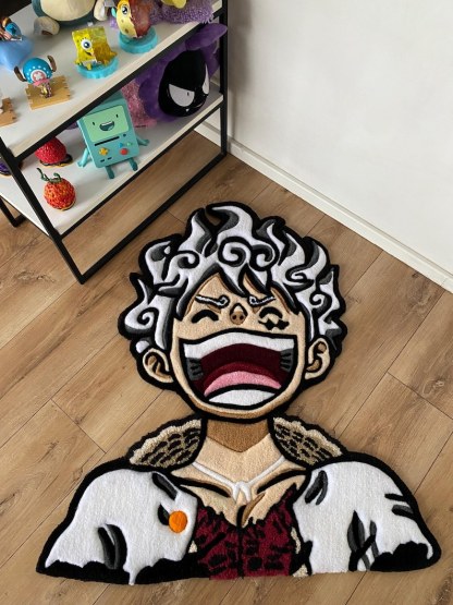 One Piece Luffy Gear 5 Custom Tufted Rug Anime carpet