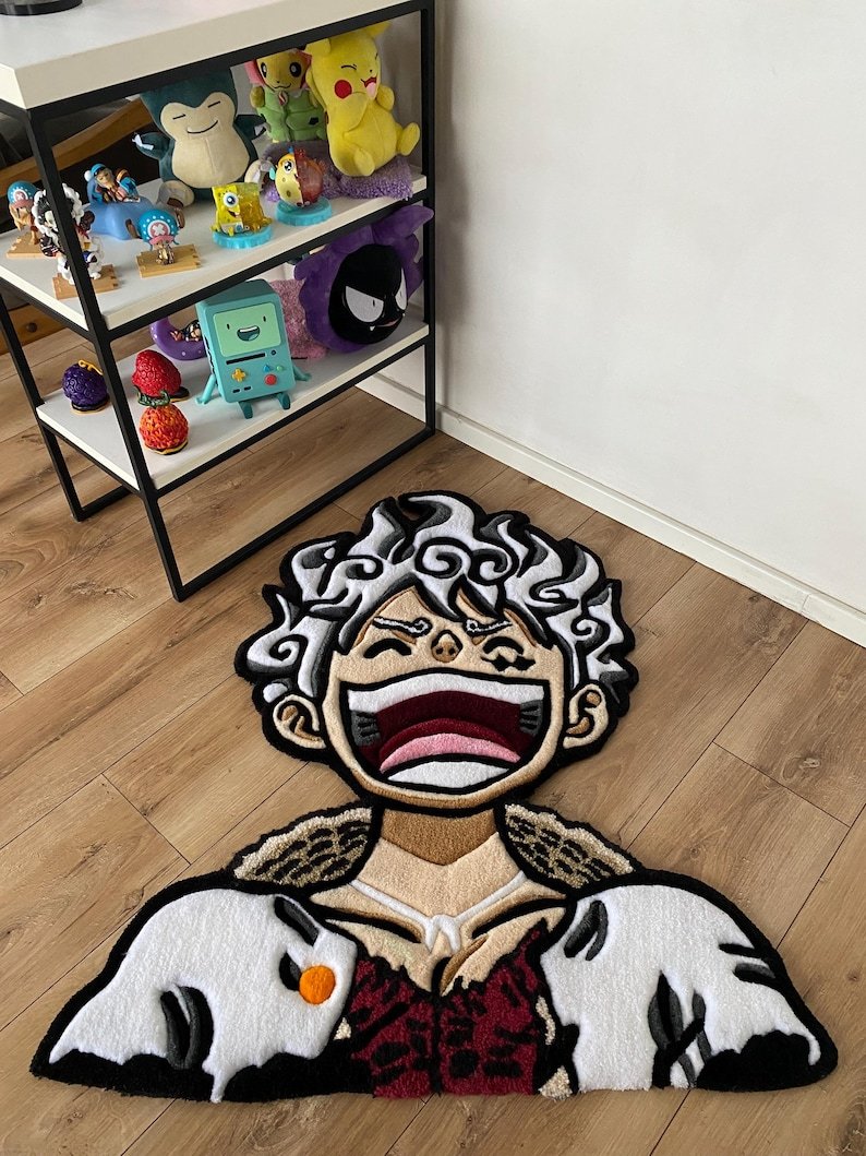 One Piece Luffy Gear 5 Custom Tufted Rug Anime carpet