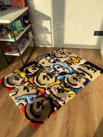 Tufted Fluffy 3D Custom Puzzle Rug Cartoon Carpet Handmade