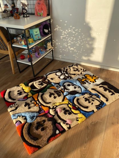 Tufted Fluffy 3D Custom Puzzle Rug Cartoon Carpet Handmade