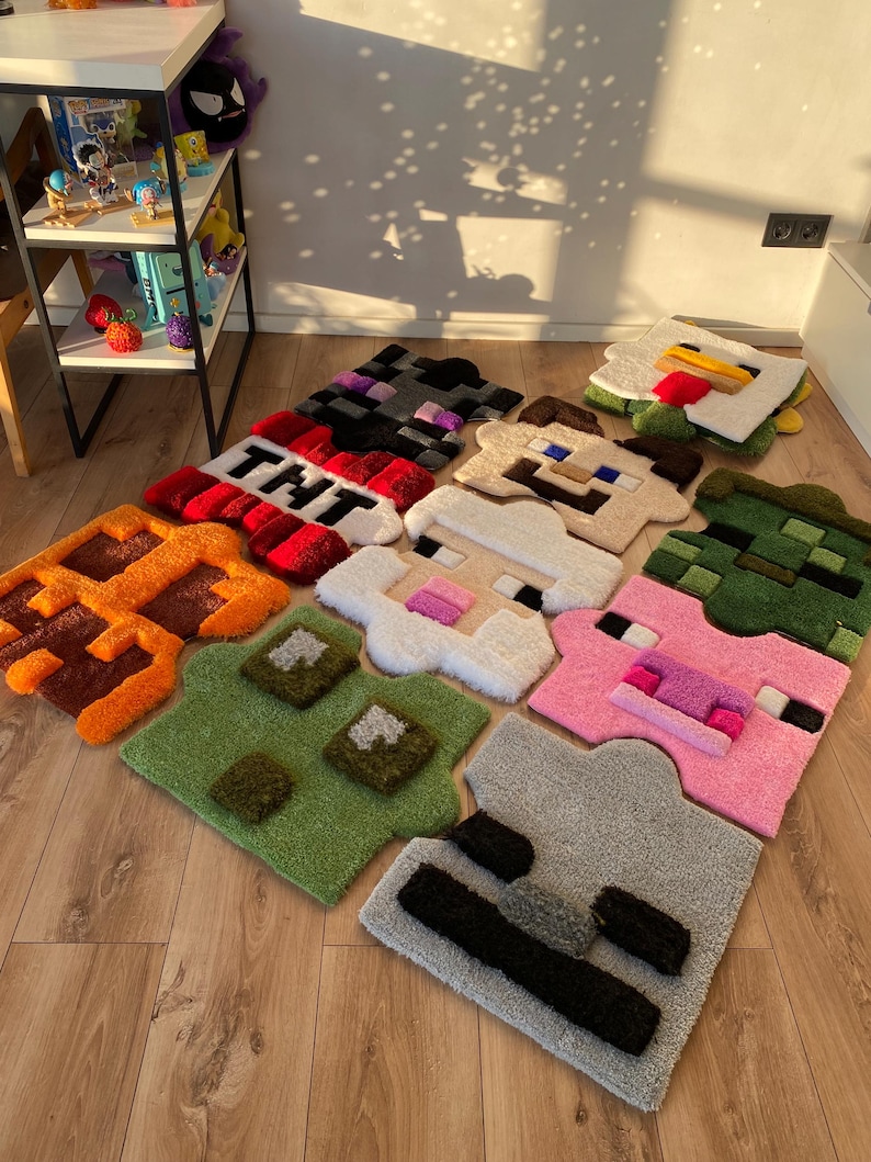 Custom Tufted Rug Puzzle Fluffy 3d Carpet
