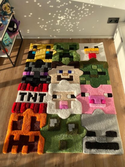Custom Tufted Rug Puzzle Fluffy 3d Carpet