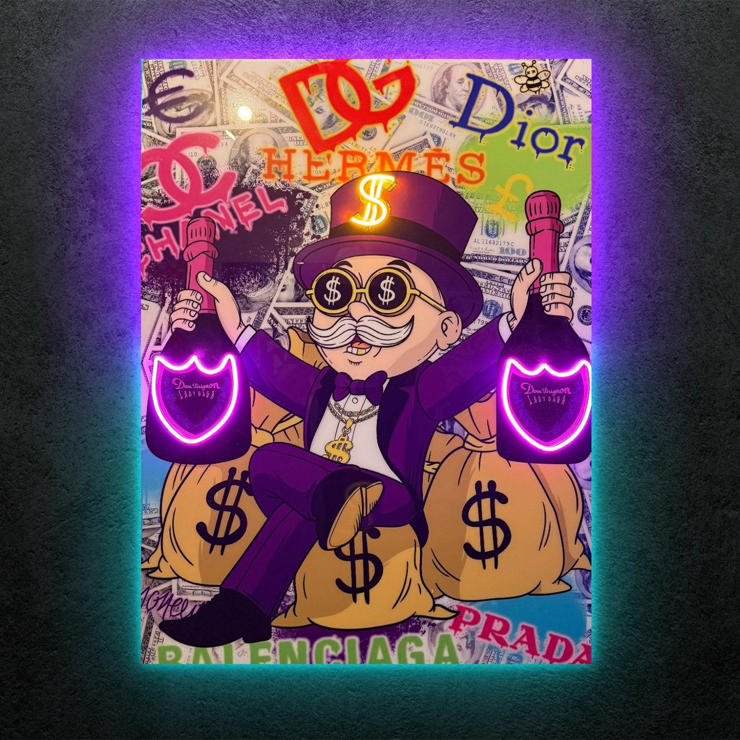 Exclusive Monopoly Man “Domperignon Lady Gaga” Edition