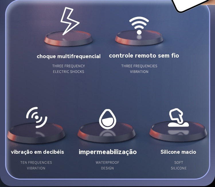 Massageador de Próstata com 9 Vibrações 