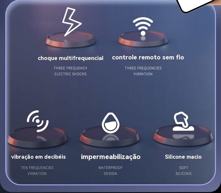 Massageador de Próstata com 9 Vibrações 