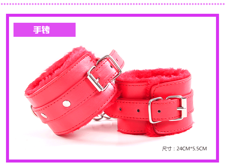 Kit BDSM 7 em 1 – Algemas, Venda, Corda, Chicote, Mordaça e Mais (Cores Variadas)