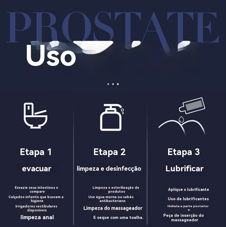 Massageador de Próstata com 9 Vibrações 