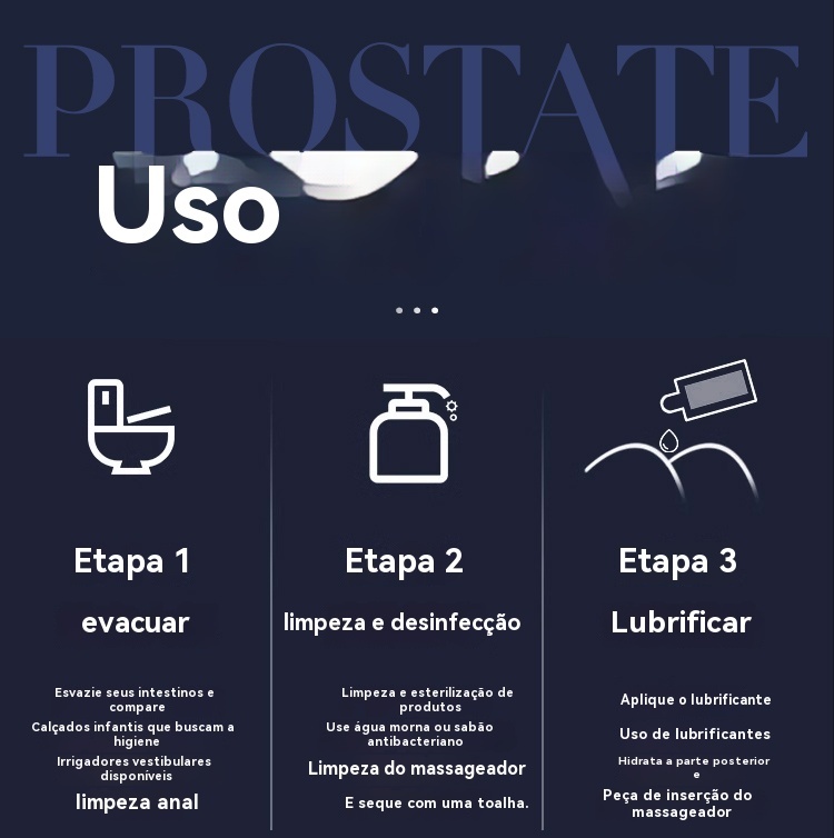 Massageador de Próstata com 9 Vibrações 
