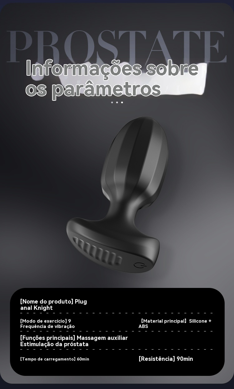 Massageador de Próstata com 9 Vibrações 