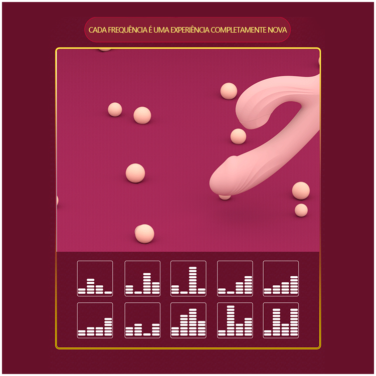 Vibrador com Sucção e Aquecimento