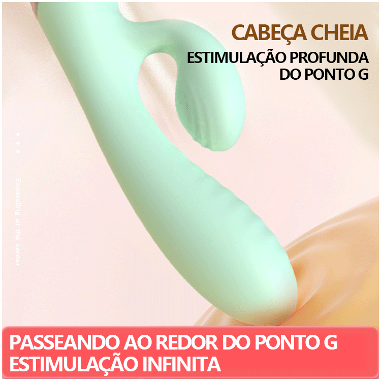 Vibrador com Expansão Inflável e Dupla Estimulação