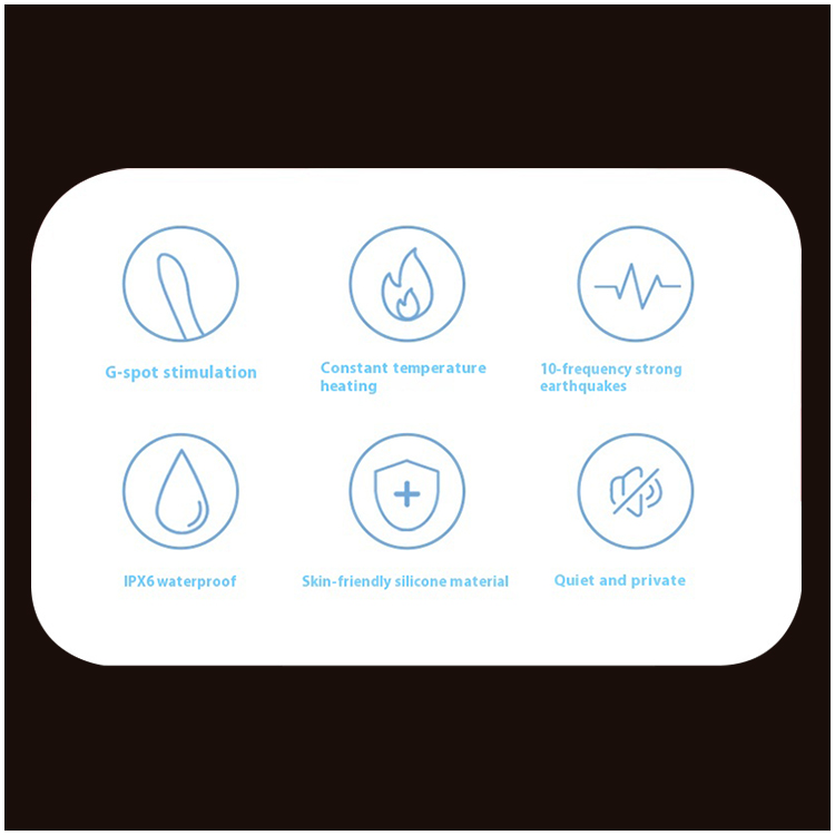 Vibrador G-spot com Aquecimento 