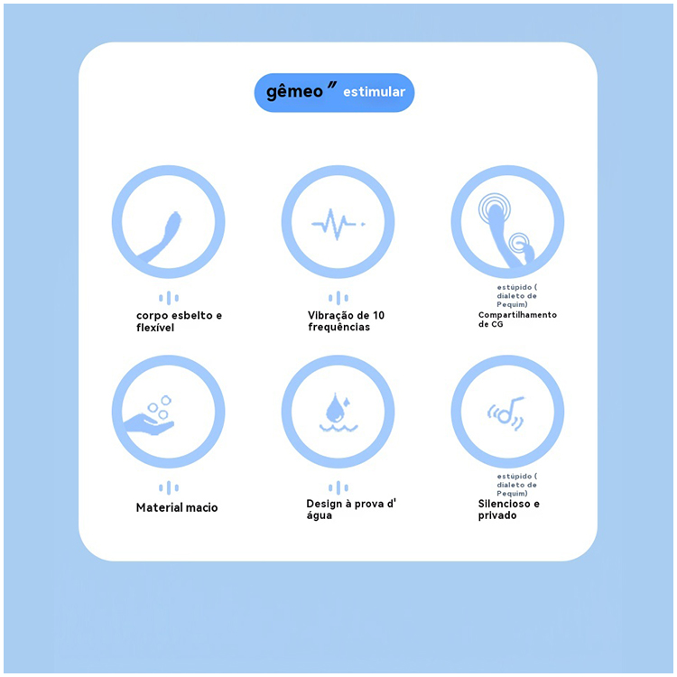Vibrador Slim com Estímulo Duplo 