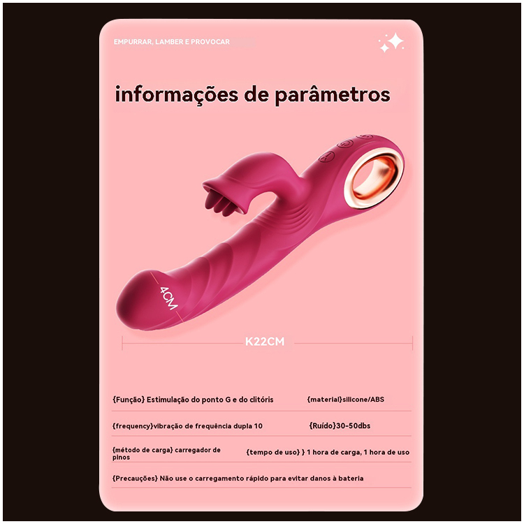 Vibrador Lick & Twist 3 em 1