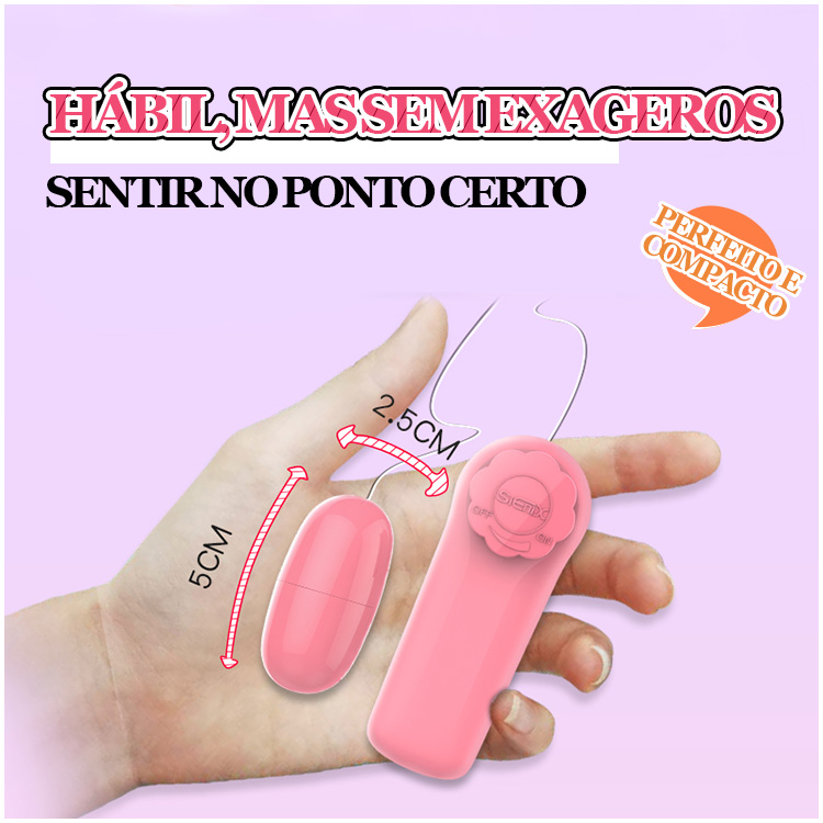 Vibrador Bala com Controle Remoto