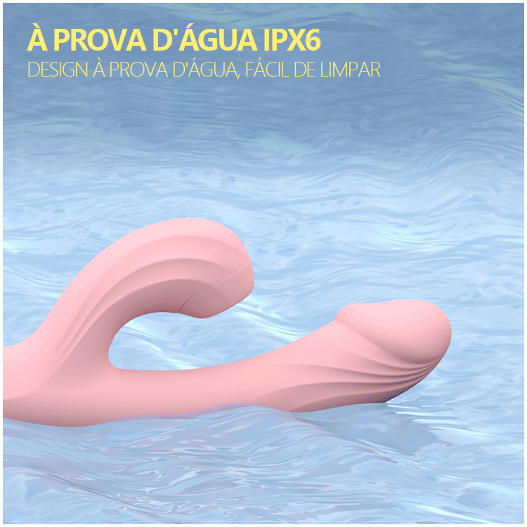 Vibrador com Sucção e Aquecimento