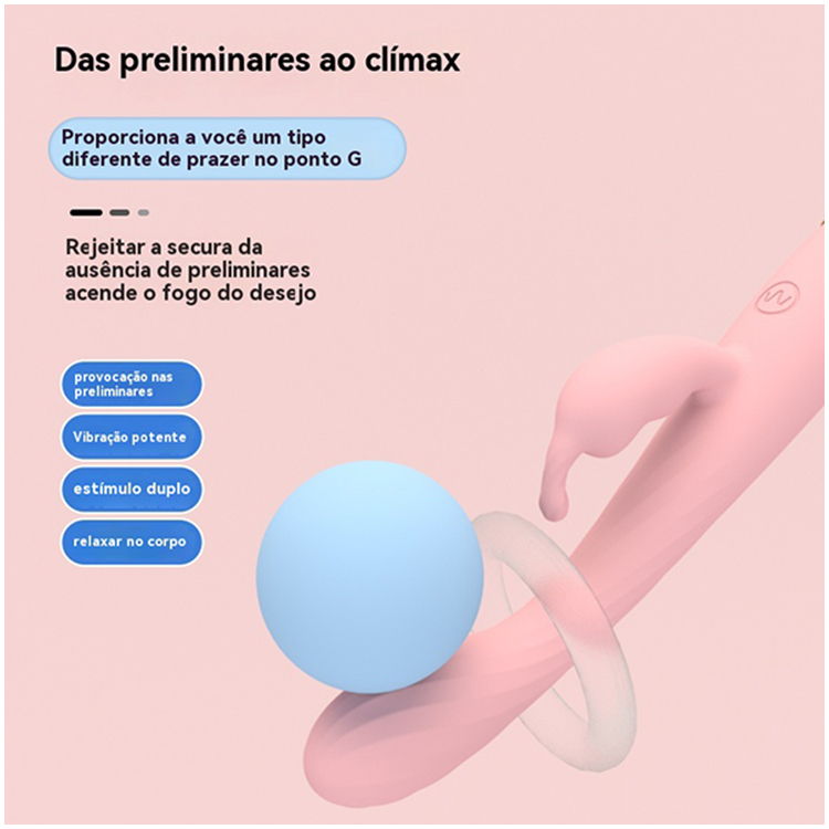 Vibrador Slim com Estímulo Duplo 