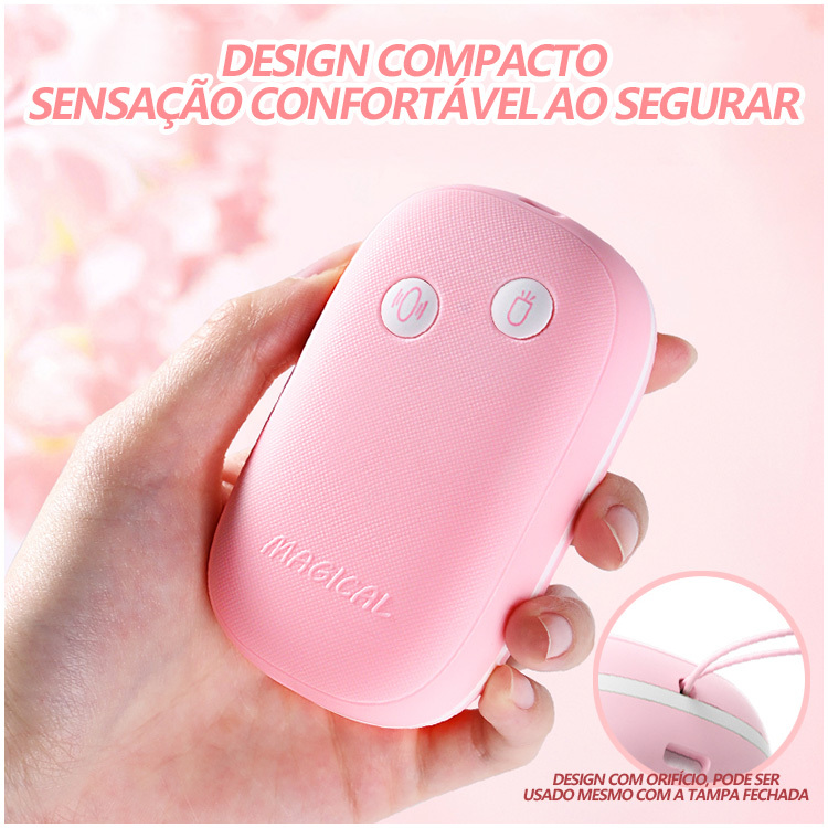 Vibrador Duplo com Estimulação por Vibração e Lamber – Estojo Magnético Recarregável