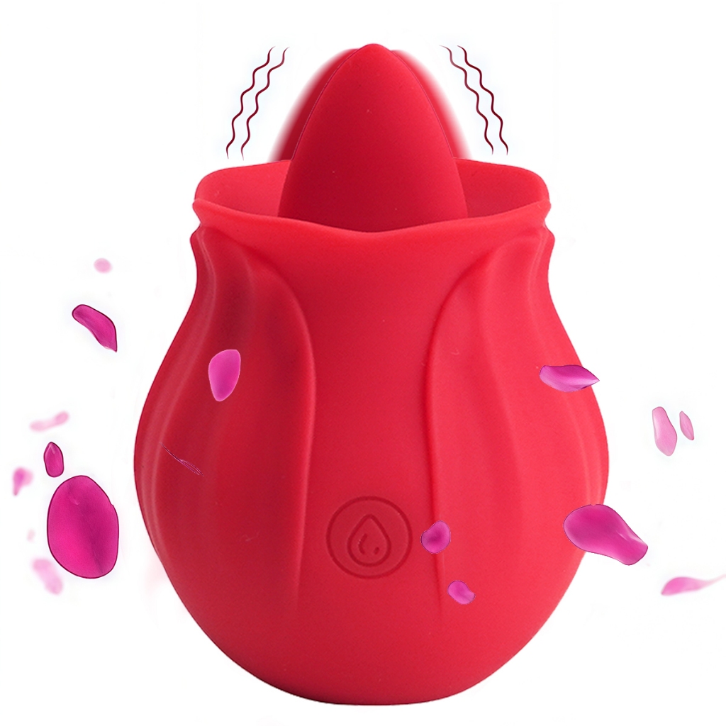 Estimulador 2 em 1 Língua Vibratória com Movimento Vai e Vem | Estimula Clitóris, Vagina e Anal, Recarregável