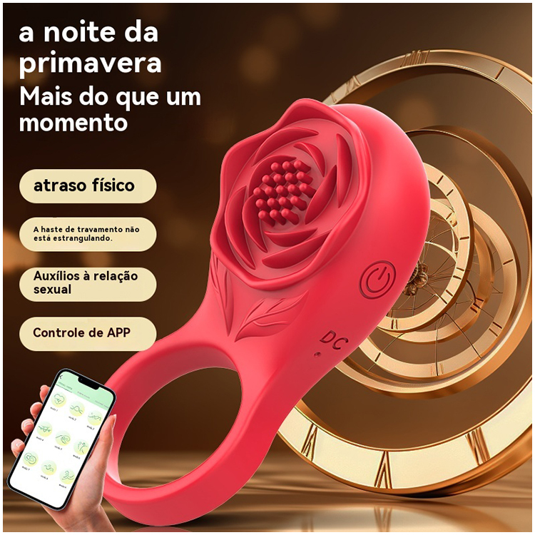 Anel Peniano Vibratório com Controle APP 