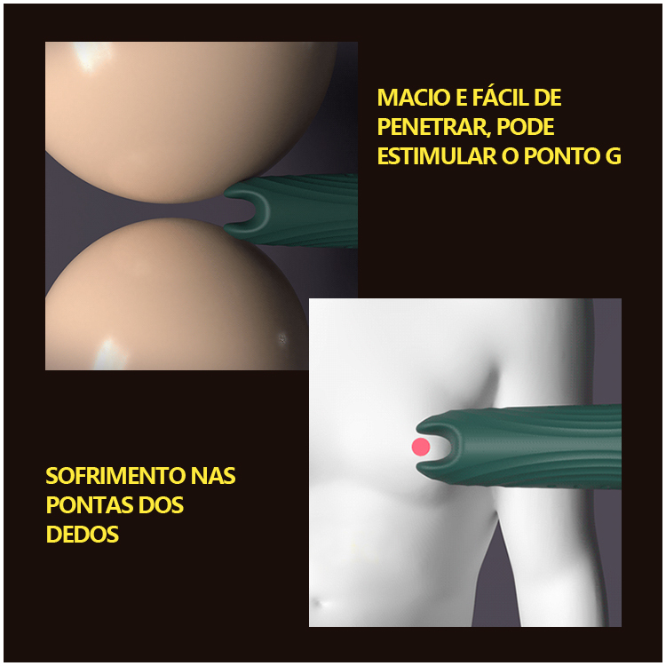 Vibrador Tipo Varinha com Dupla Estimulação