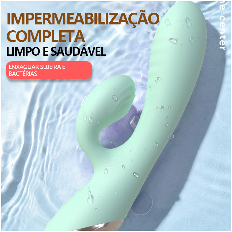 Vibrador com Expansão Inflável e Dupla Estimulação