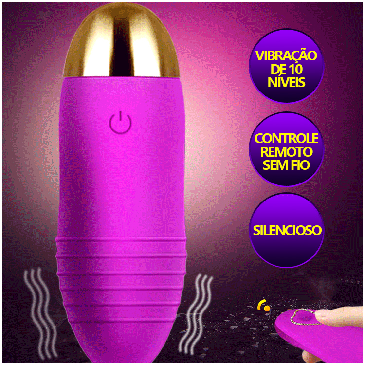 Mini Bullet Vibrador com Controle Remoto